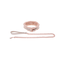 Peaches 'n Creame Fur Collar & Leash
