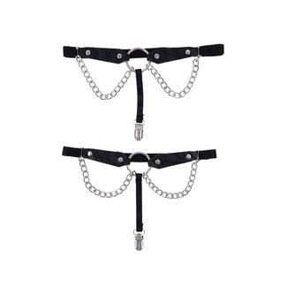 Sex & Mischief Chain Lace Garters