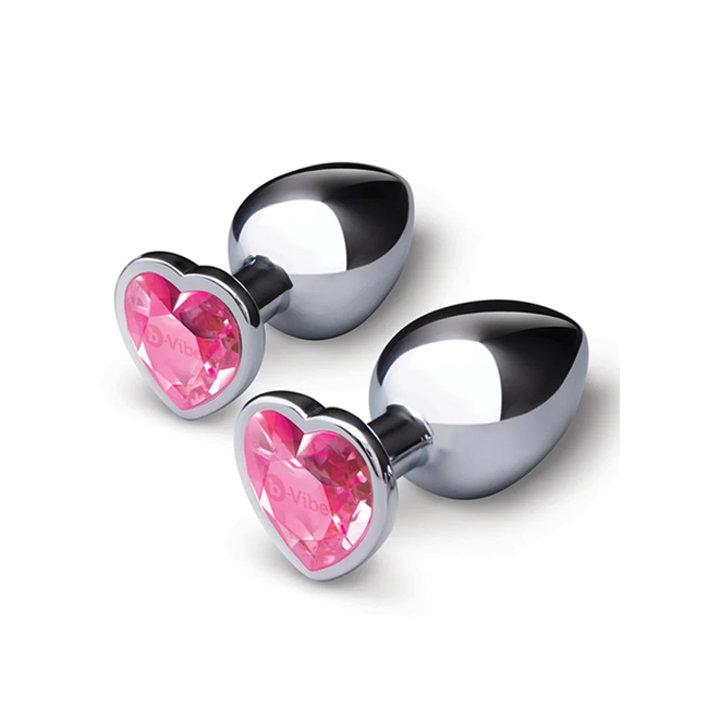 B-Vibe Jewel Heart Training Plug Set