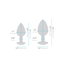 B-Vibe Jewel Heart Training Plug Set