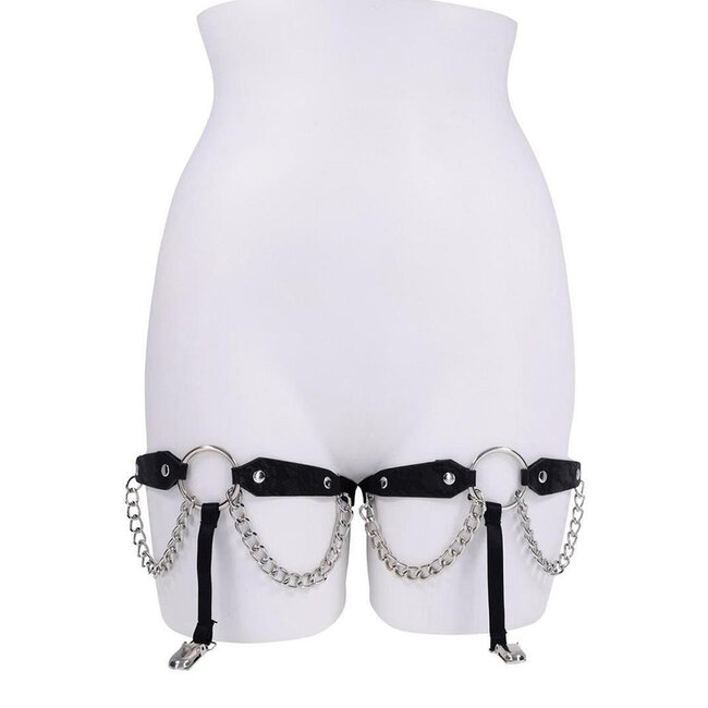 Sex & Mischief Chain Lace Garters