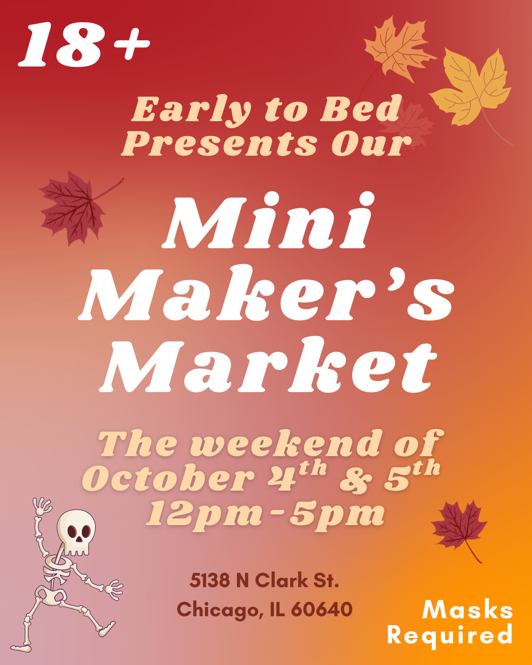 October Mini Maker's Market 10/4 & 10/5