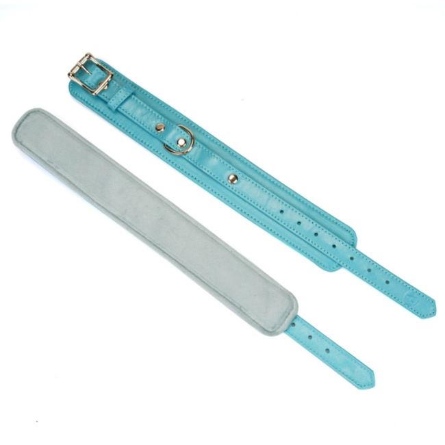 Liebe Seele Blue Leather Wrist Restraints