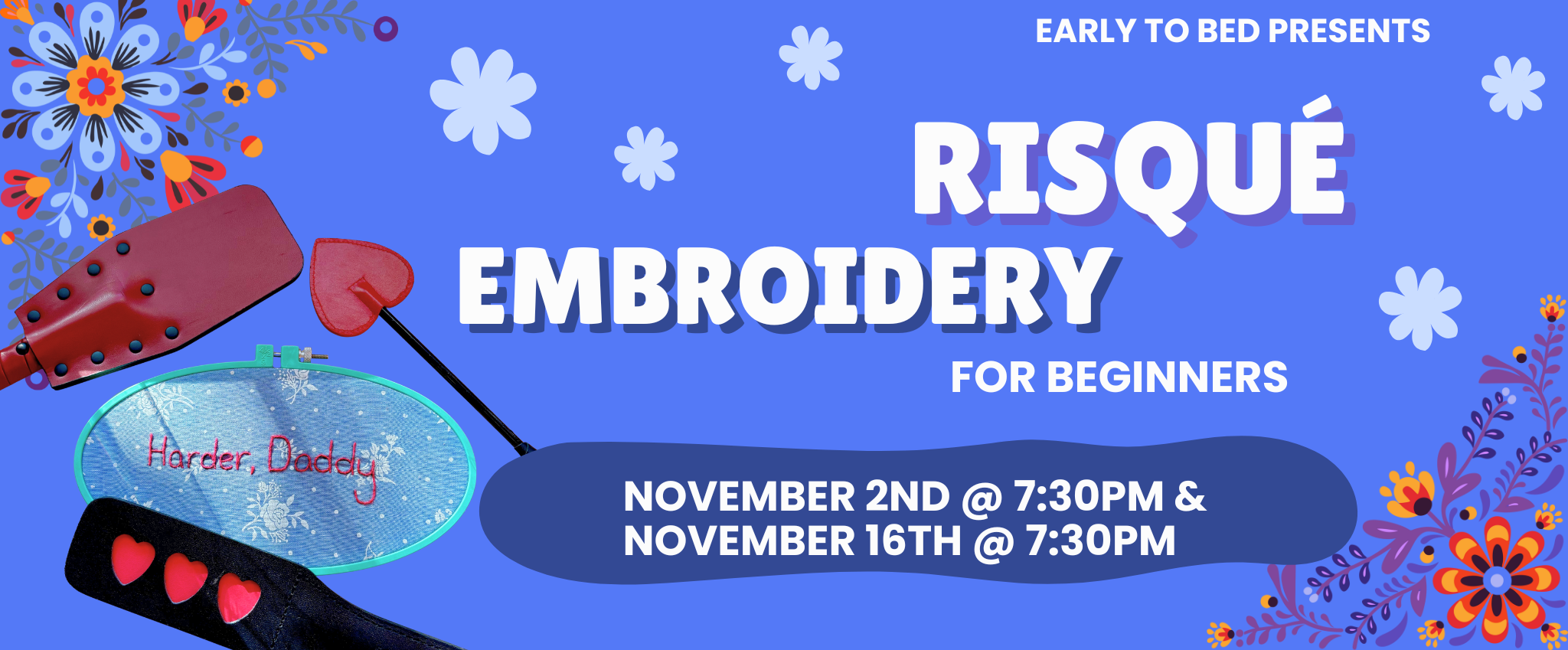 Risque Embroidery Workshop