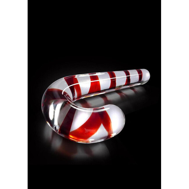 Pipedream Candy Cane Glass Dildo