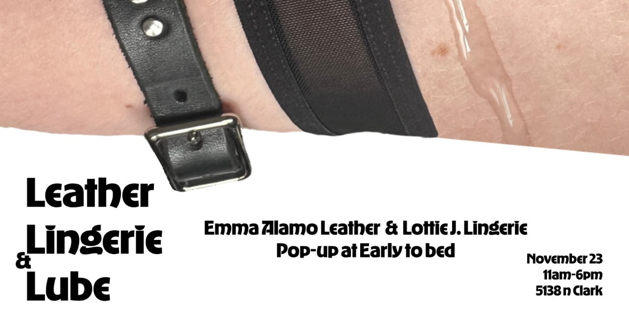 Leather, Lingerie and Lube Pop up