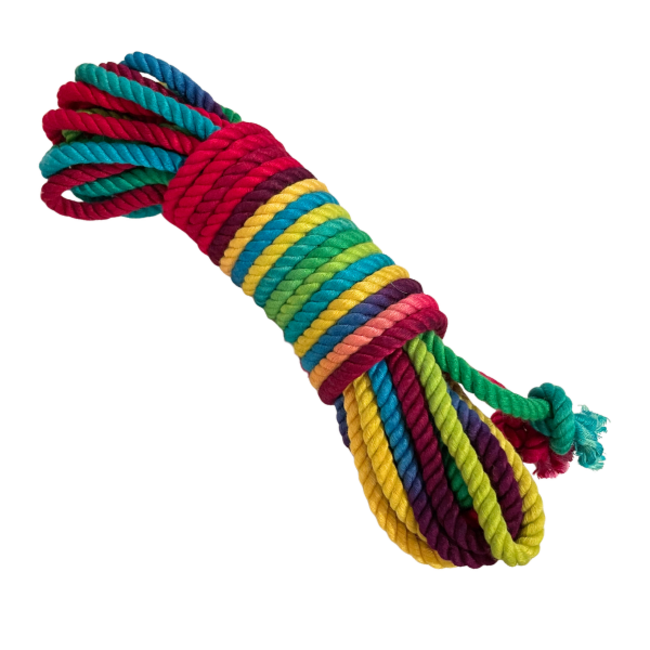 Kinbaku Studio Bamboo Silk Rope Rainbow