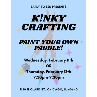 Workshop: Kinky Crafting - Paint Your Own Paddle