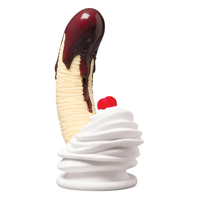 Curve Novelties Chocolate Dipped Banana Split Dildo