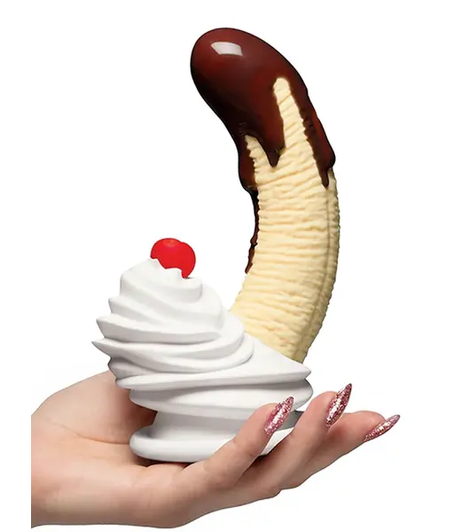 Curve Novelties Chocolate Dipped Banana Split Dildo