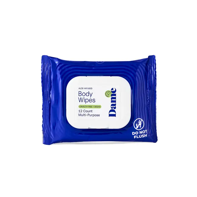 Dame Dame Body Wipes Aloe & Cucumber 12ct