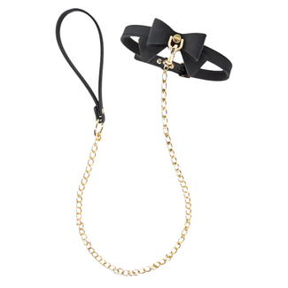 Blush Ardor Silicone Bowtie Collar & Leash