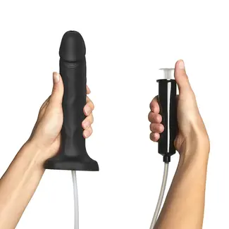 lovely Planet Strap-On-Me Squirting Cum Realistic Dildo Large Black