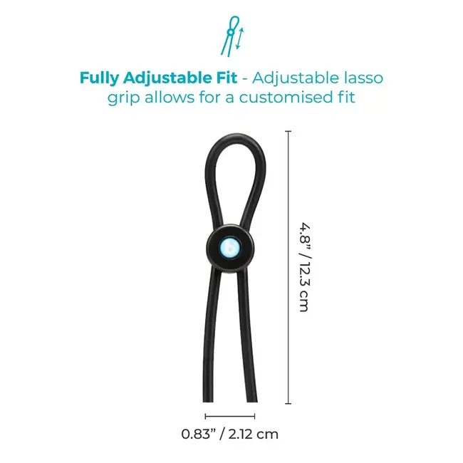 B-Vibe Lasso Grip Fully Adjustable Silicone C-Ring