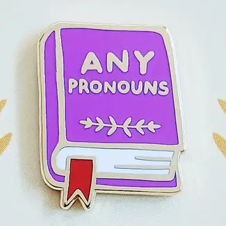 misomomo Misomomo Book Pronoun Pins