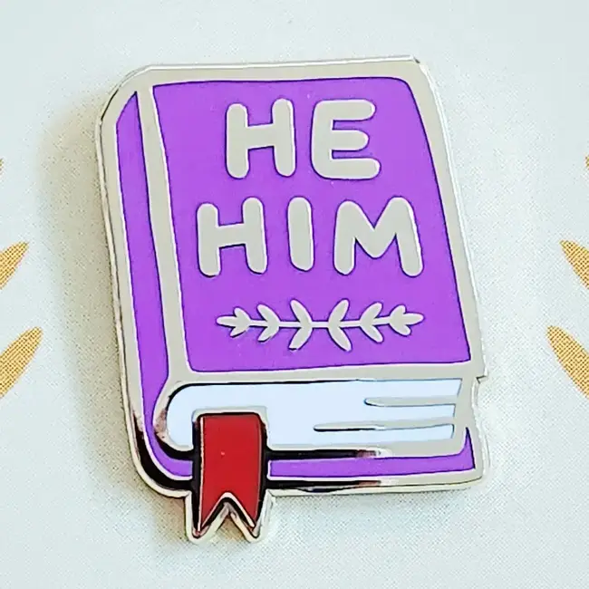 misomomo Misomomo Book Pronoun Pins