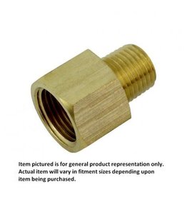 Foxx Equipment Company Brass Pipe Reducer, 1/4" FPT x 1/8" MPT