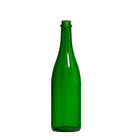 LD Carlson 750 mL Green Champagne Bottles 12/Case