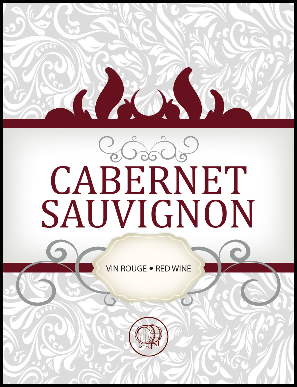 LD Carlson Wine Labels 30 Count (Cabernet Sauvignon)