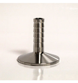 LD Carlson Stainless 1.5" Tri-Clamp Fitting 1/2" Barb