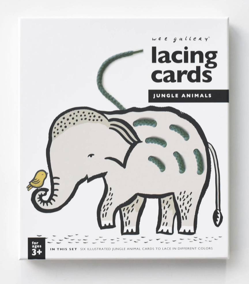 WEE GALLERY Jungle Lacing Cards