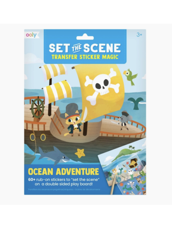 OOLY Ocean Adventure Set The Scene Transfer Stickers Magic