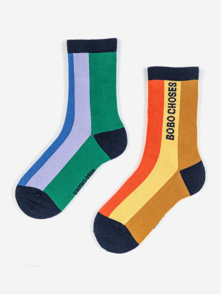 BOBO CHOSES Stripes Long Socks