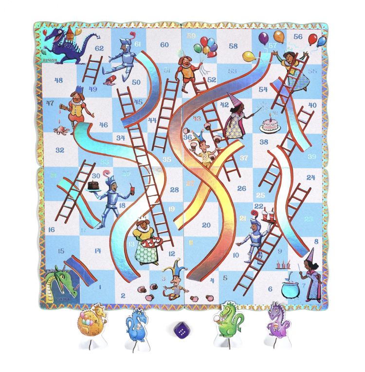 EEBOO Dragon Slips & Ladders Board Game