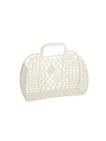 SUNJELLIES Retro Small Basket - Cream