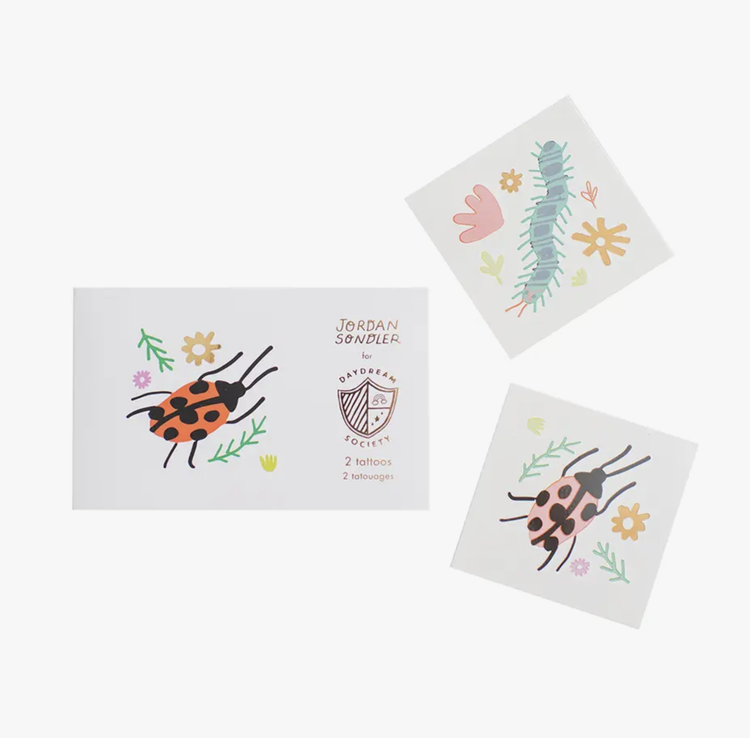 Jollity & Co. + Daydream Society Backyard Bugs Temporary Tattoos