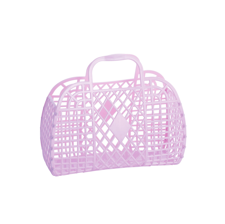 SUNJELLIES Retro Small Basket - Lilac
