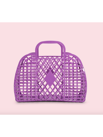SUNJELLIES Retro Small Basket - Purple