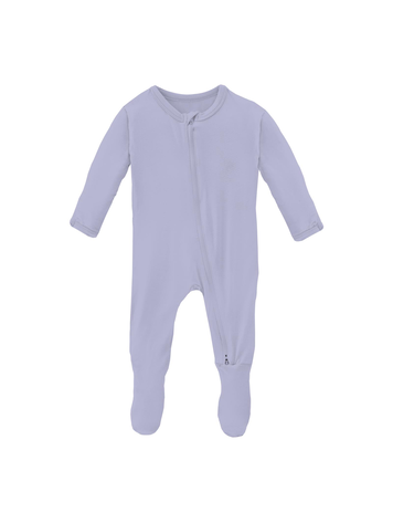 KICKEE PANTS Footie With 2 Way Zipper