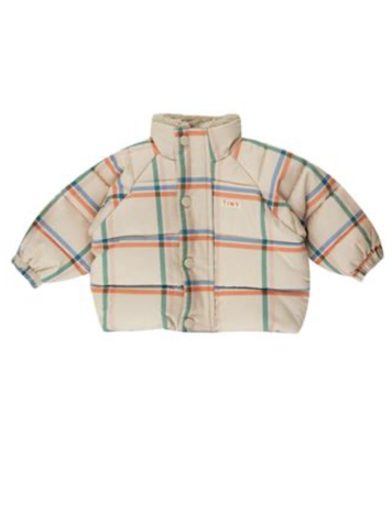 TINY COTTONS Check Padded Baby Jacket