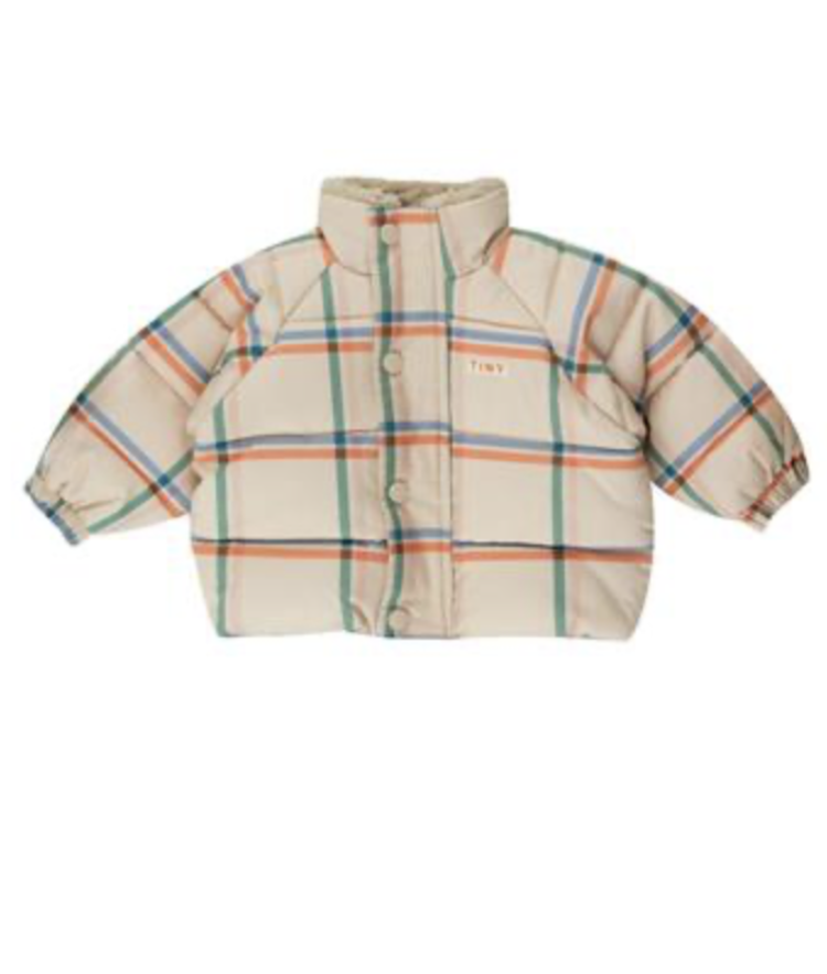 TINY COTTONS Check Padded Baby Jacket