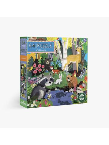 EEBOO Woodland 64 Piece Puzzle