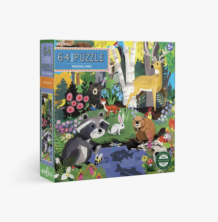 EEBOO Woodland 64 Piece Puzzle