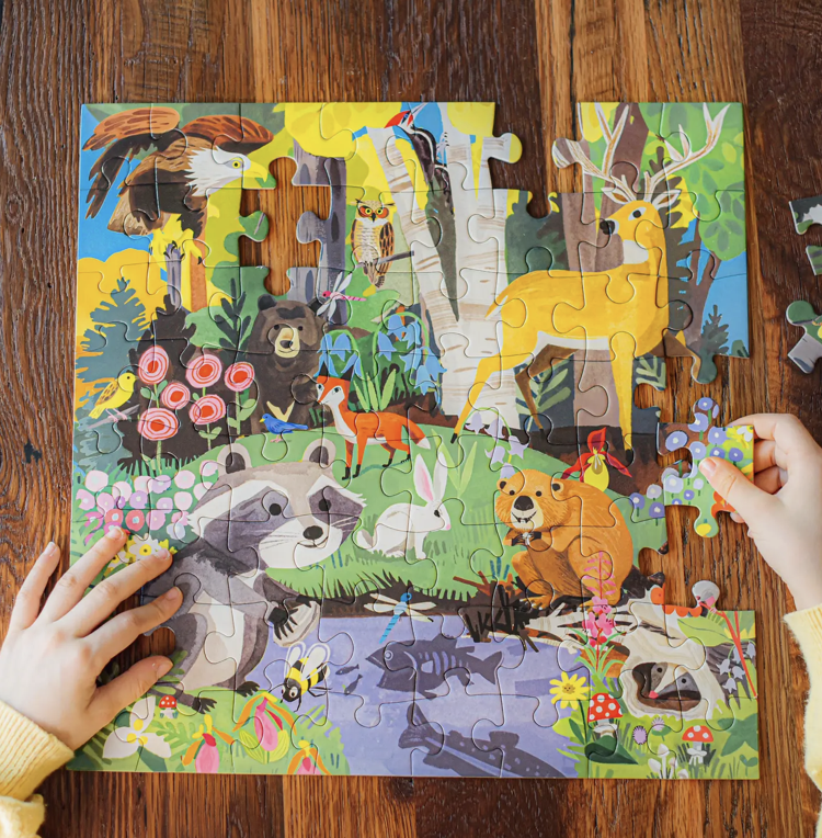 EEBOO Woodland 64 Piece Puzzle