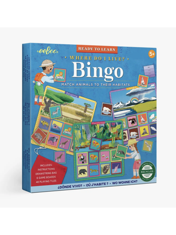 EEBOO Where Do I Live? Bingo