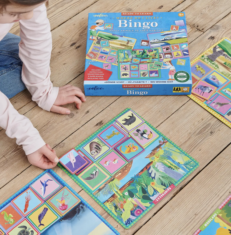 EEBOO Where Do I Live? Bingo