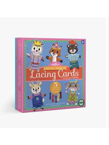 EEBOO Woodland Friends Dress Up Lacing Card