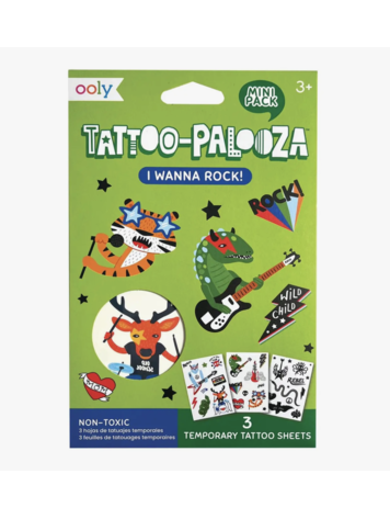 Mini Temporary Tattoos - I Wanna Rock
