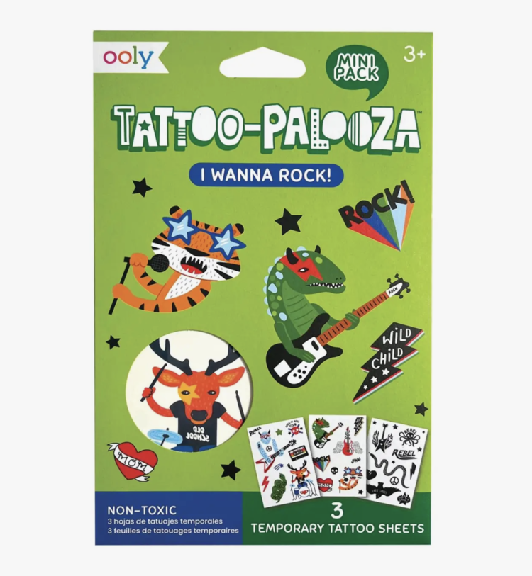 Mini Temporary Tattoos - I Wanna Rock
