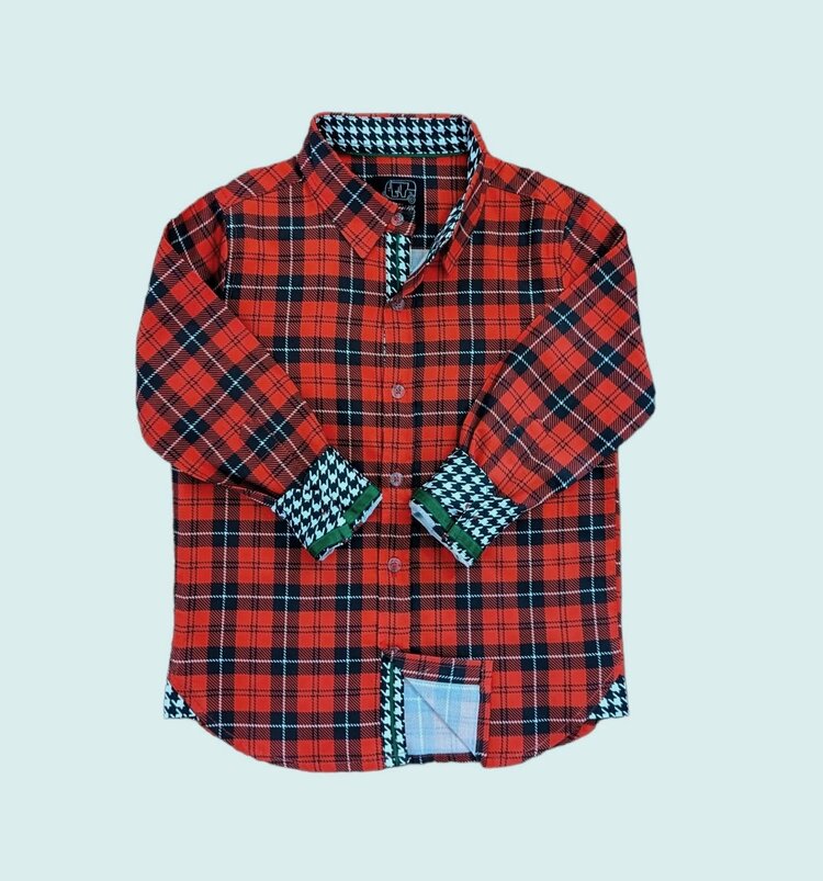 TUKTUK Long Sleeve Plaid Shirt