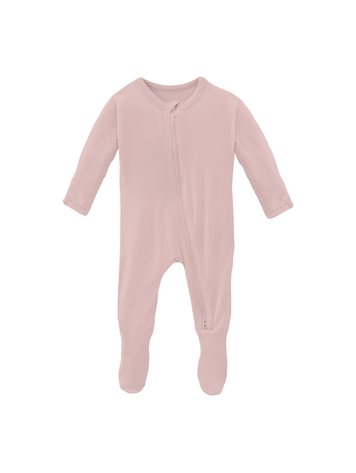 KICKEE PANTS Footie With 2 Way Zipper