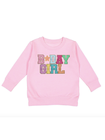 SWEET WINK Birthday Girl Patch Sweatshirt