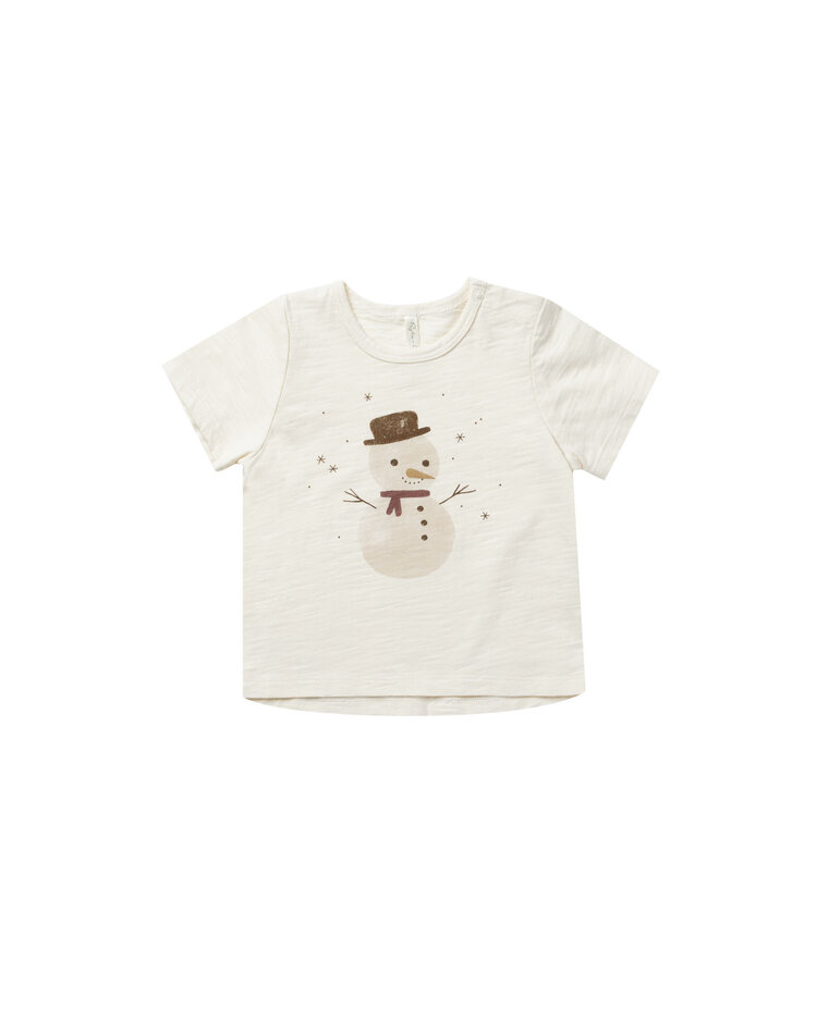 RYLEE AND CRU Basic Snowman Baby Tee