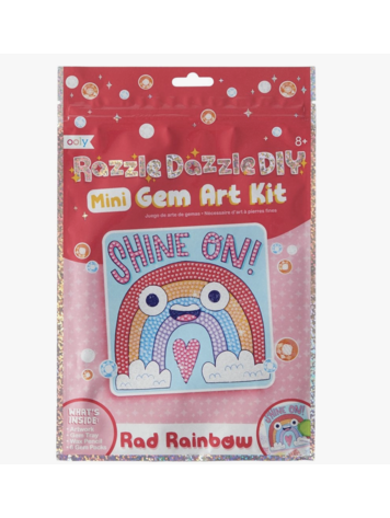 OOLY Razzle Dazzle D.I.Y. Mini Gem Art Kit: Rad Rainbow
