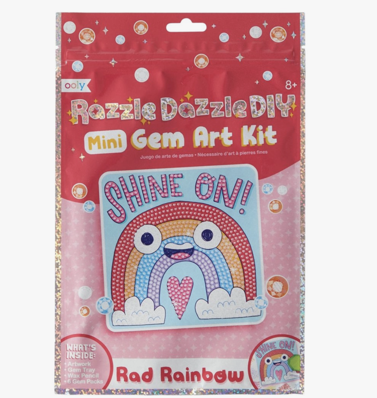 OOLY Razzle Dazzle D.I.Y. Mini Gem Art Kit: Rad Rainbow