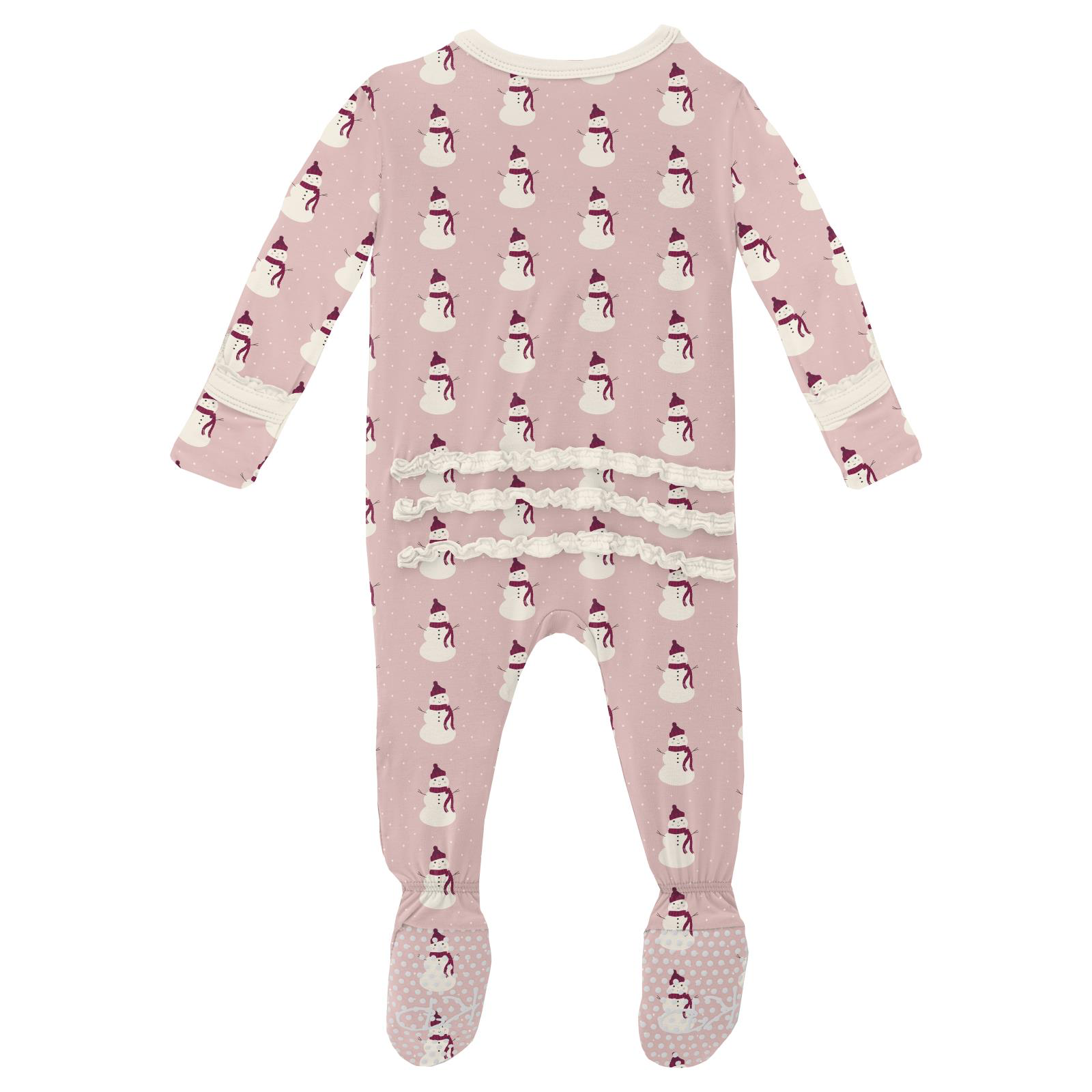 KICKEE PANTS Ruffle Footie With 2 Way Zipper - The Spotted Goose